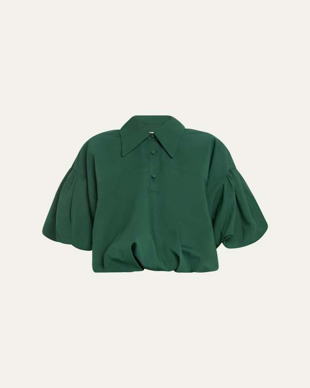 Sandy Balloon-Sleeve Top