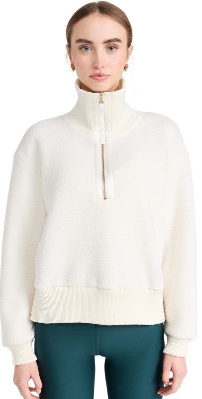 Varley Roselle Half Zip Fleece Egret