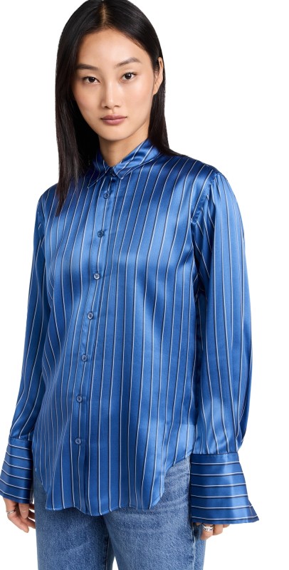 FRAME The Standard Shirt SLATE BLUE MULTI