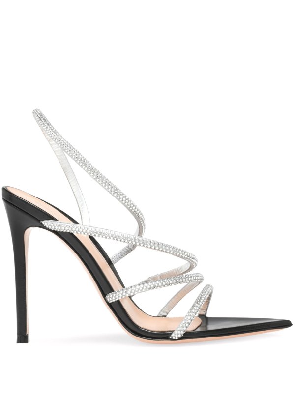 Gianvito Rossi 105mm Crystal Ettie sandals