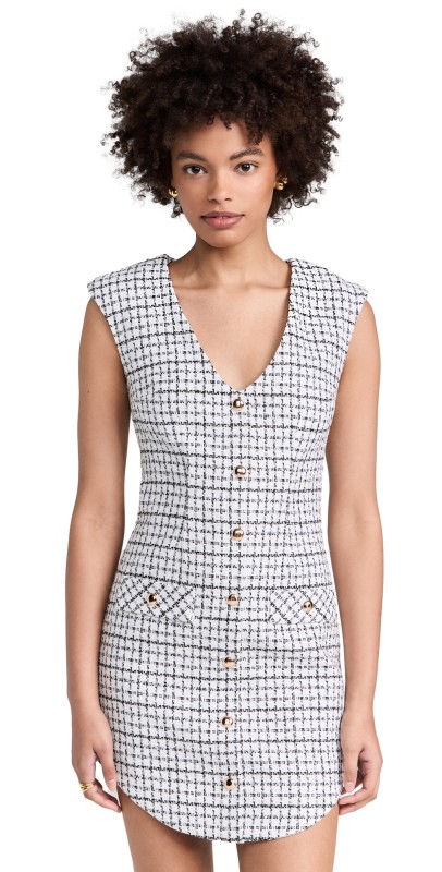 Amanda Uprichard Ivana Dress White/Black