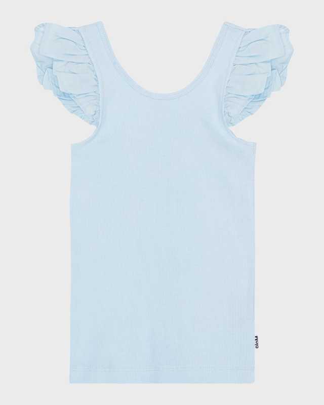 Girl's Ranja Ruffle Trim Tank Top, Size 7-12
