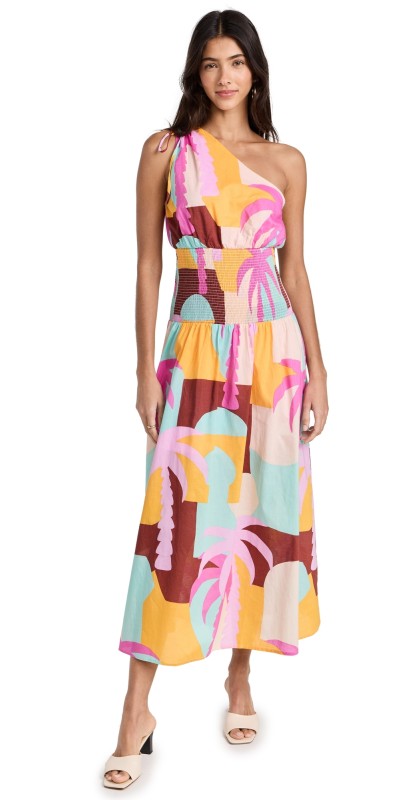 MINKPINK Palmera Dress Pastel Tropical