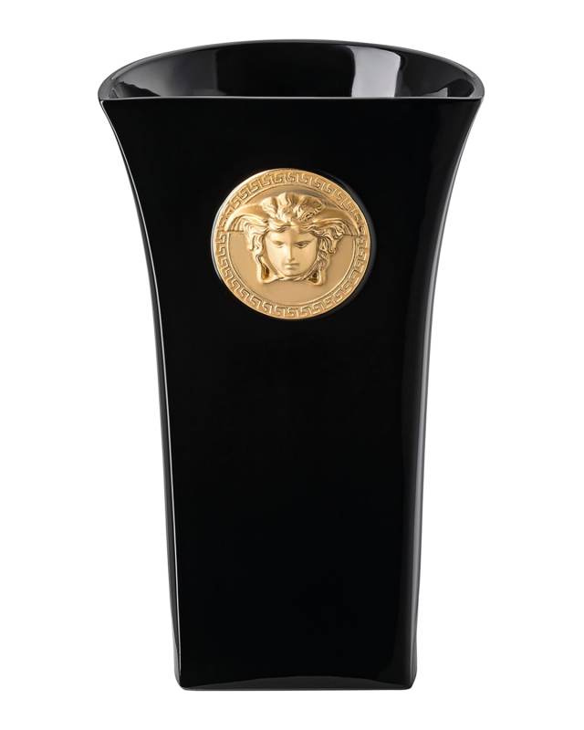 Medusa Madness Vase in Black - 10.25"