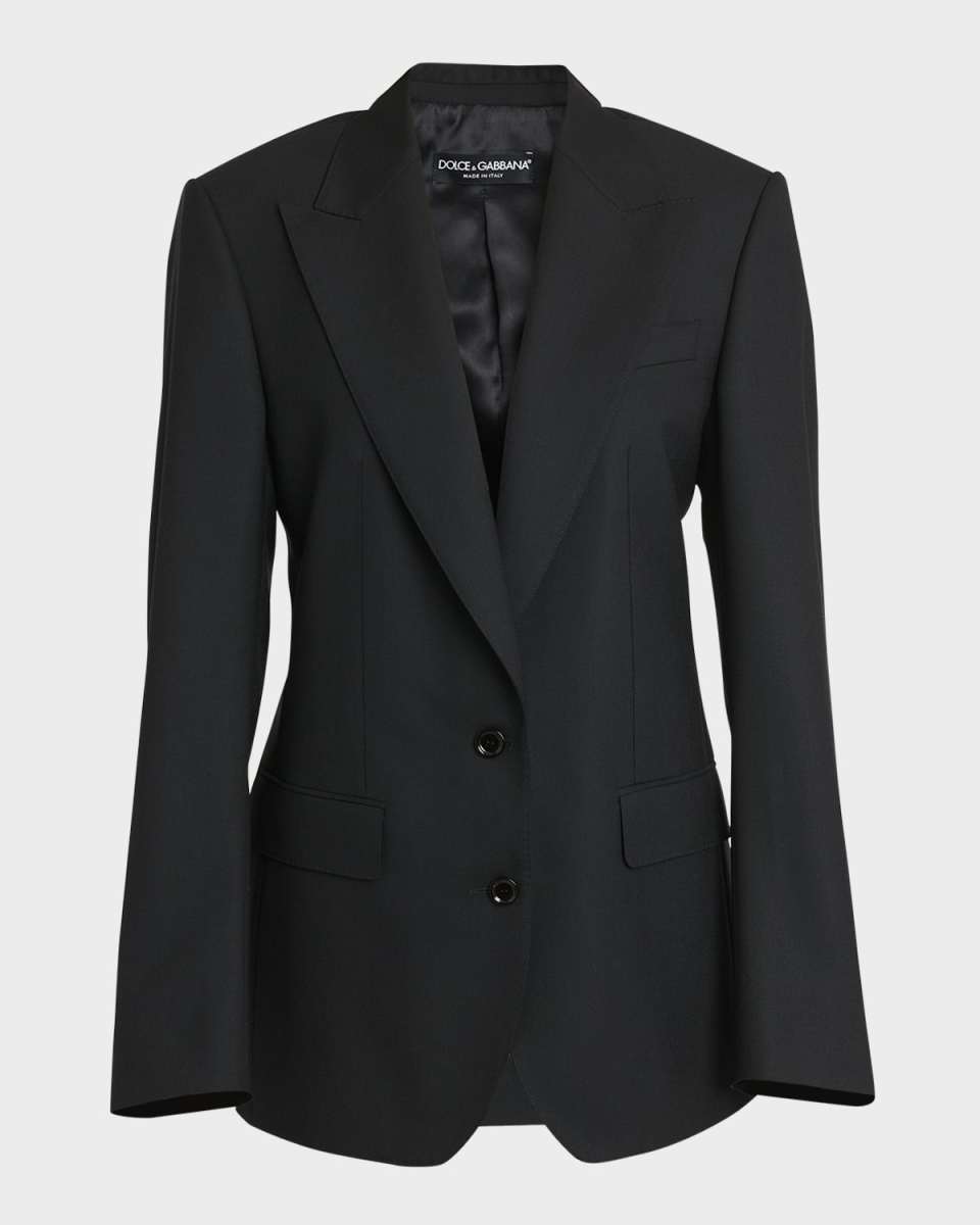 Wool Single-Breasted Jacket