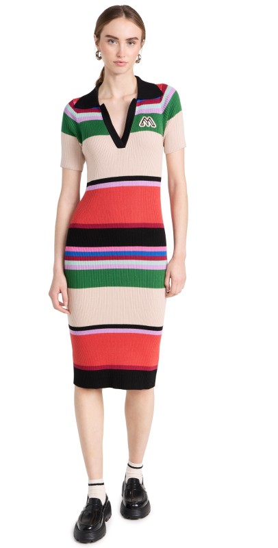 MOTHER The Long Run Dress Red Multi