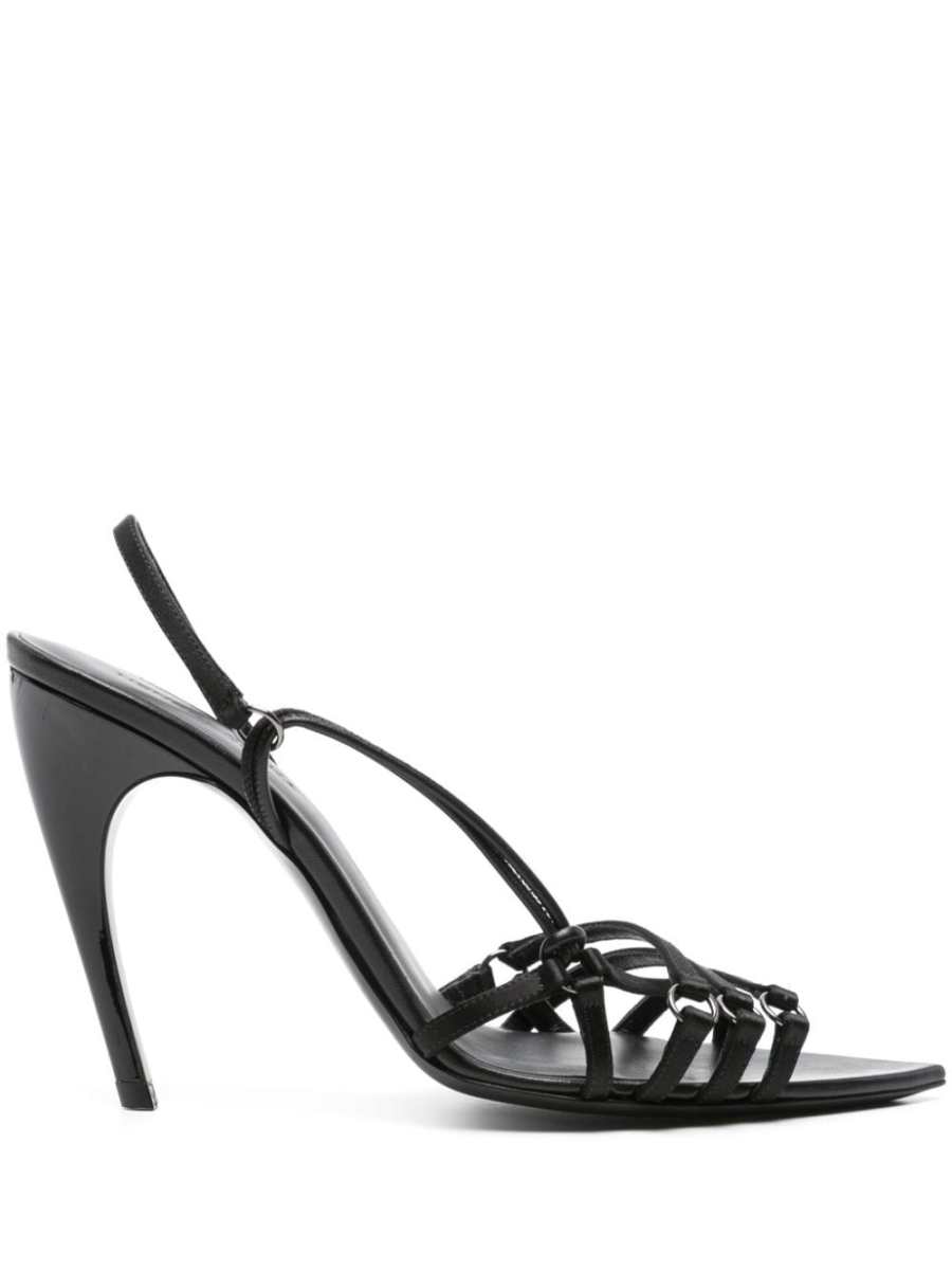 100mm pointed-toe mules