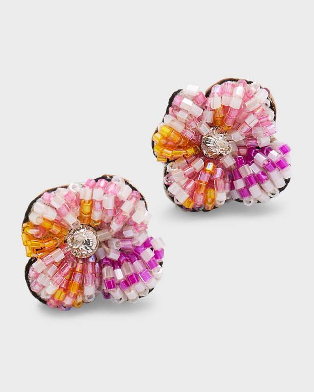 Alessandra Floral Stud Earrings