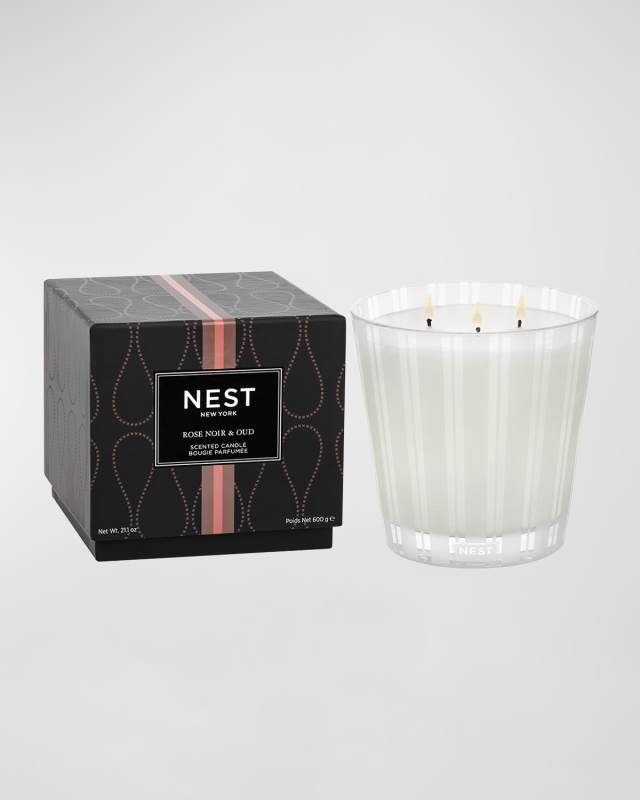 21.1 oz. Rose Noir & Oud 3-Wick Candle