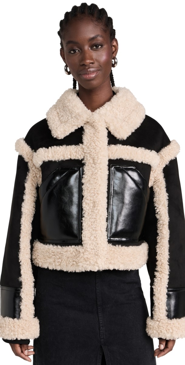 STAND STUDIO Edith Jacket Black/Natural White