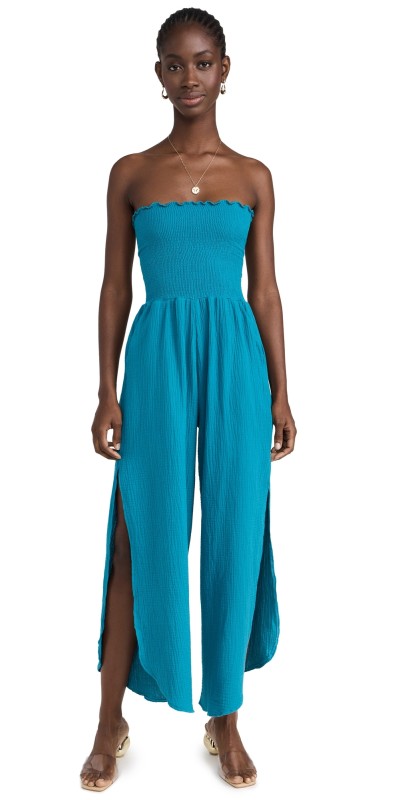 Peixoto Harriet Jumpsuit Teal Iris