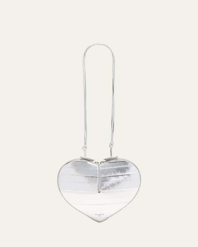 Le Coeur Crossbody in Metallic Eel
