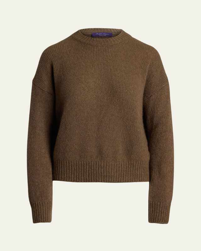 Brushed Cashmere-Blend Sweat