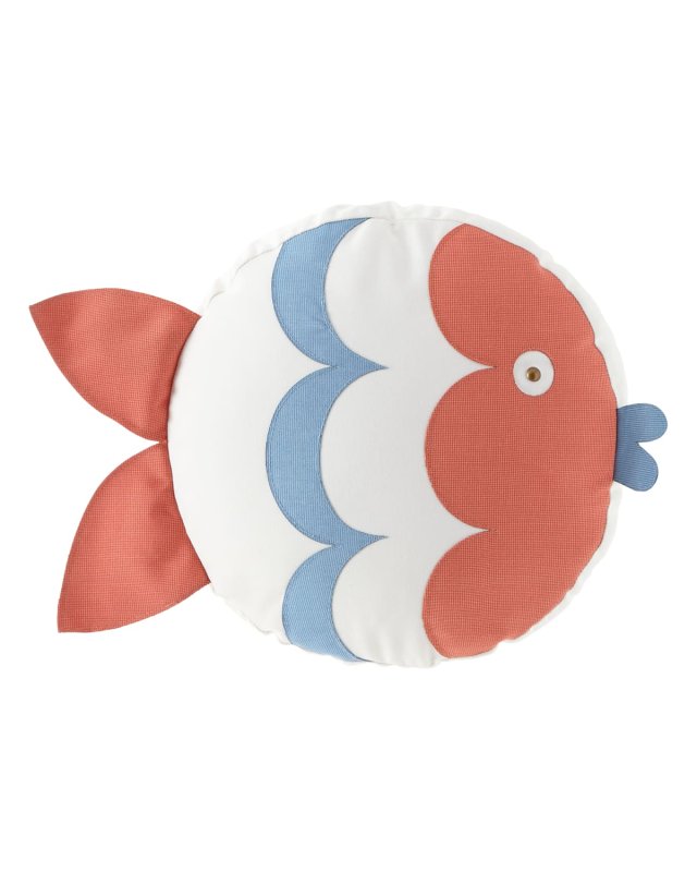 Celerie Kemble Kissing Fish Tambourine Right Pillow