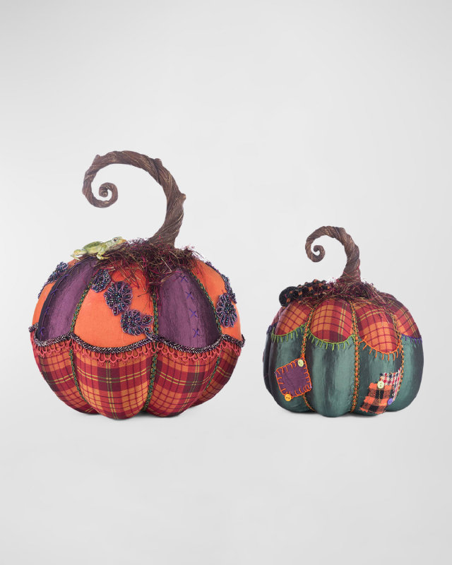 Broomstick Acres Pumpkins, Set of 2