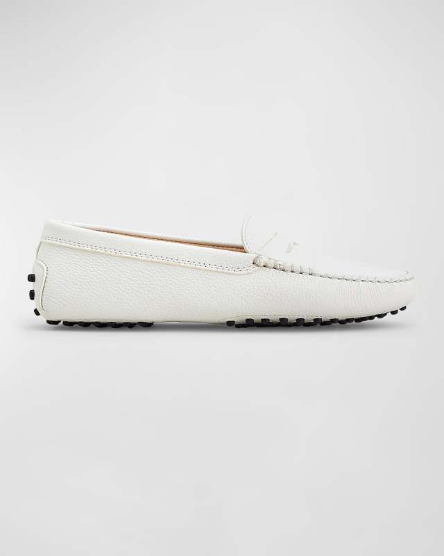 Pebbled Penny-Front Gommini Moccasin