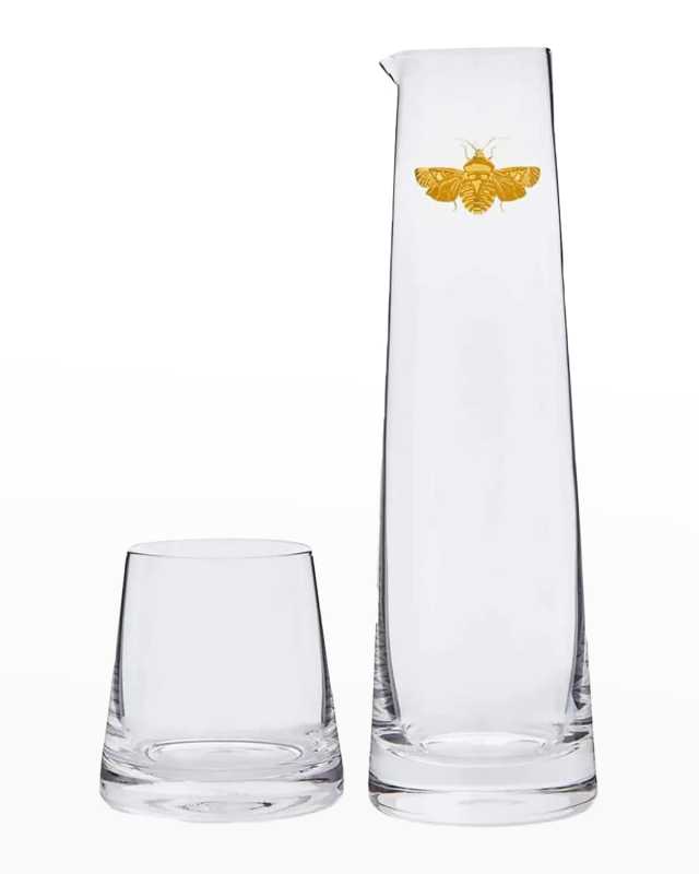 Creatures of Curiosity Glass Carafe w/ Tumbler