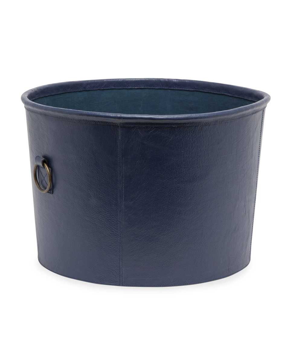 Ogden Leather Basket