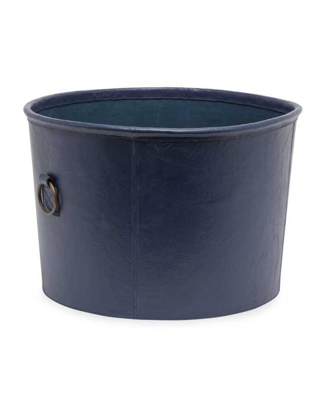 Ogden Leather Basket