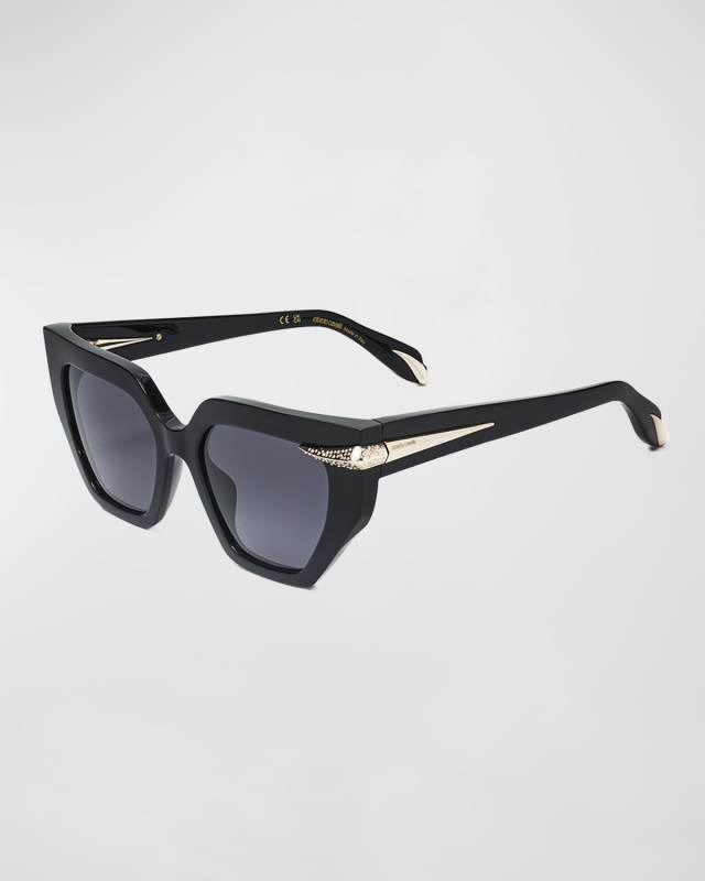 Embellished Acetate Butterfly Sunglasses