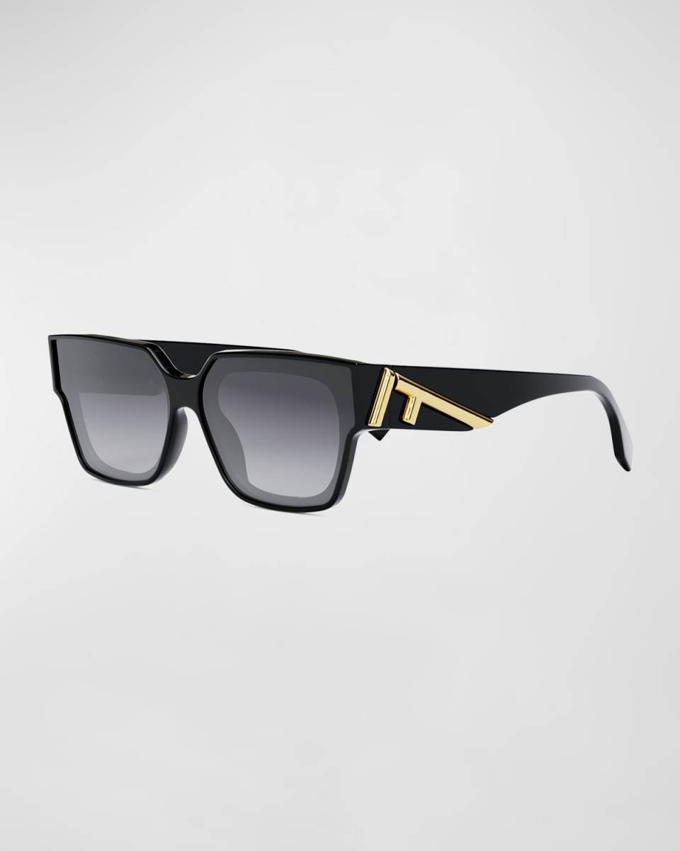 Oversized F Square Acetate Sunglasses
