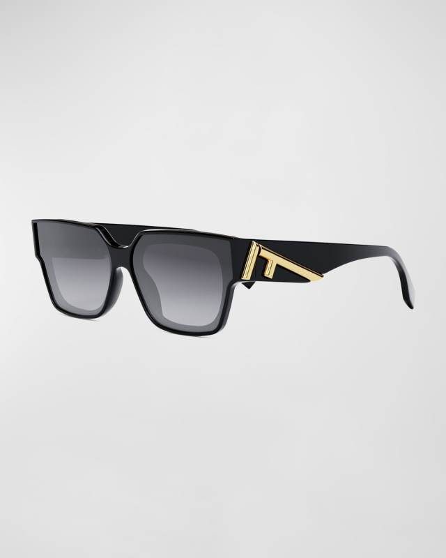 Oversized F Square Acetate Sunglasses