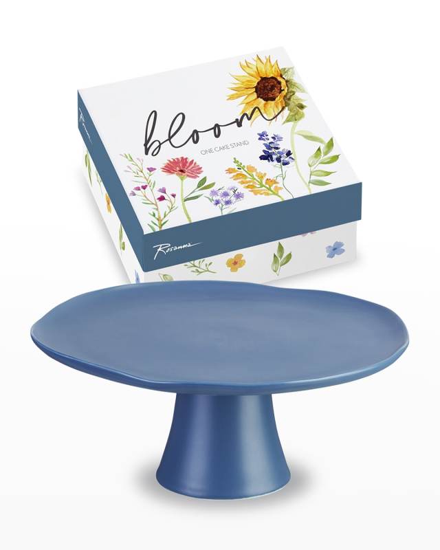 Bloom Pedestal Large Dark Blue