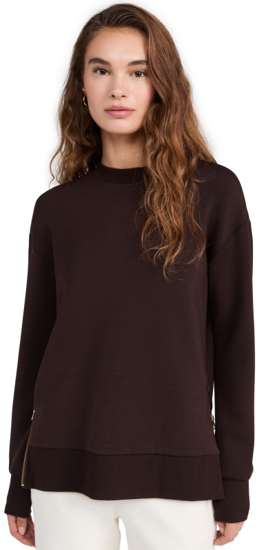 Varley Gabriella Sweatshirt Coffee Bean