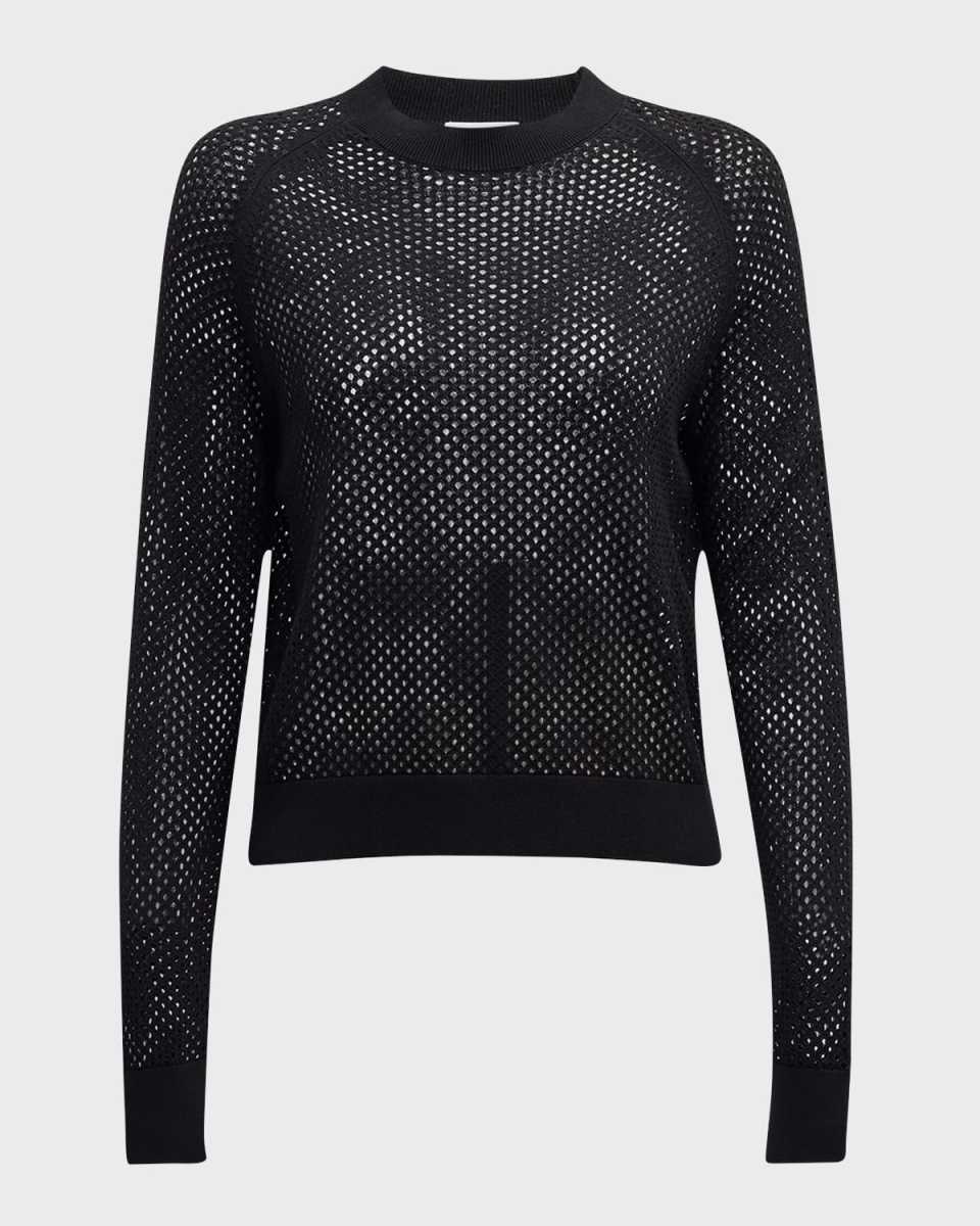 Mesh Knit Sweatshirt
