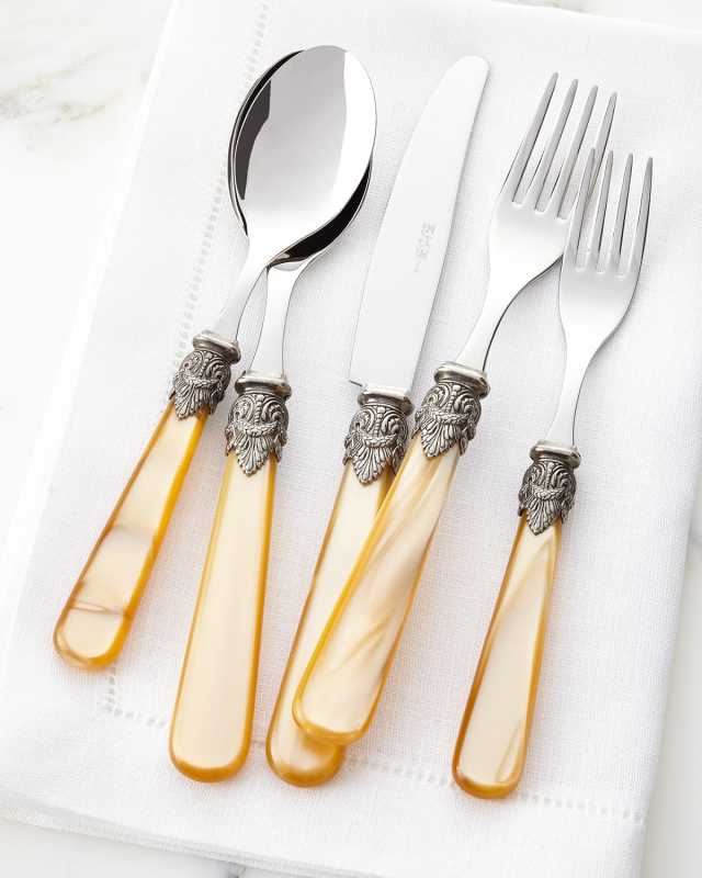 Napoleon 20-Piece Flatware Set, Champagne Pearl