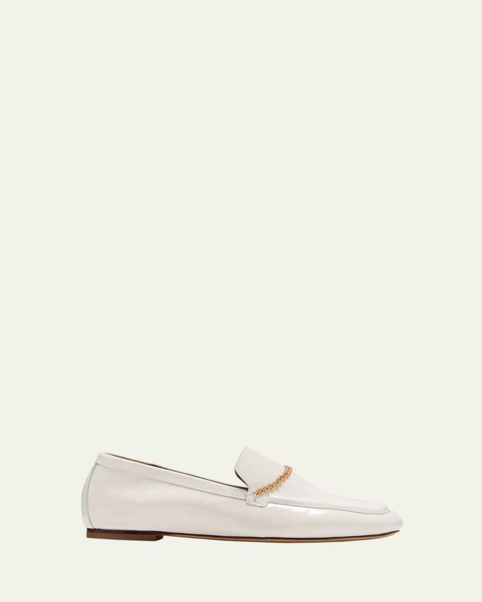 Livia Leather Chain Loafers