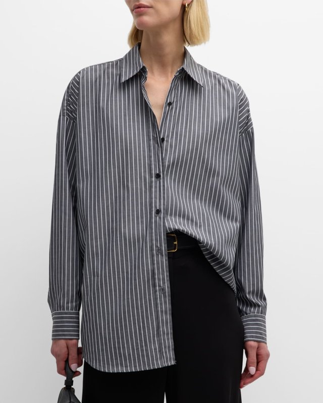 Mael Striped Oversized Shirt