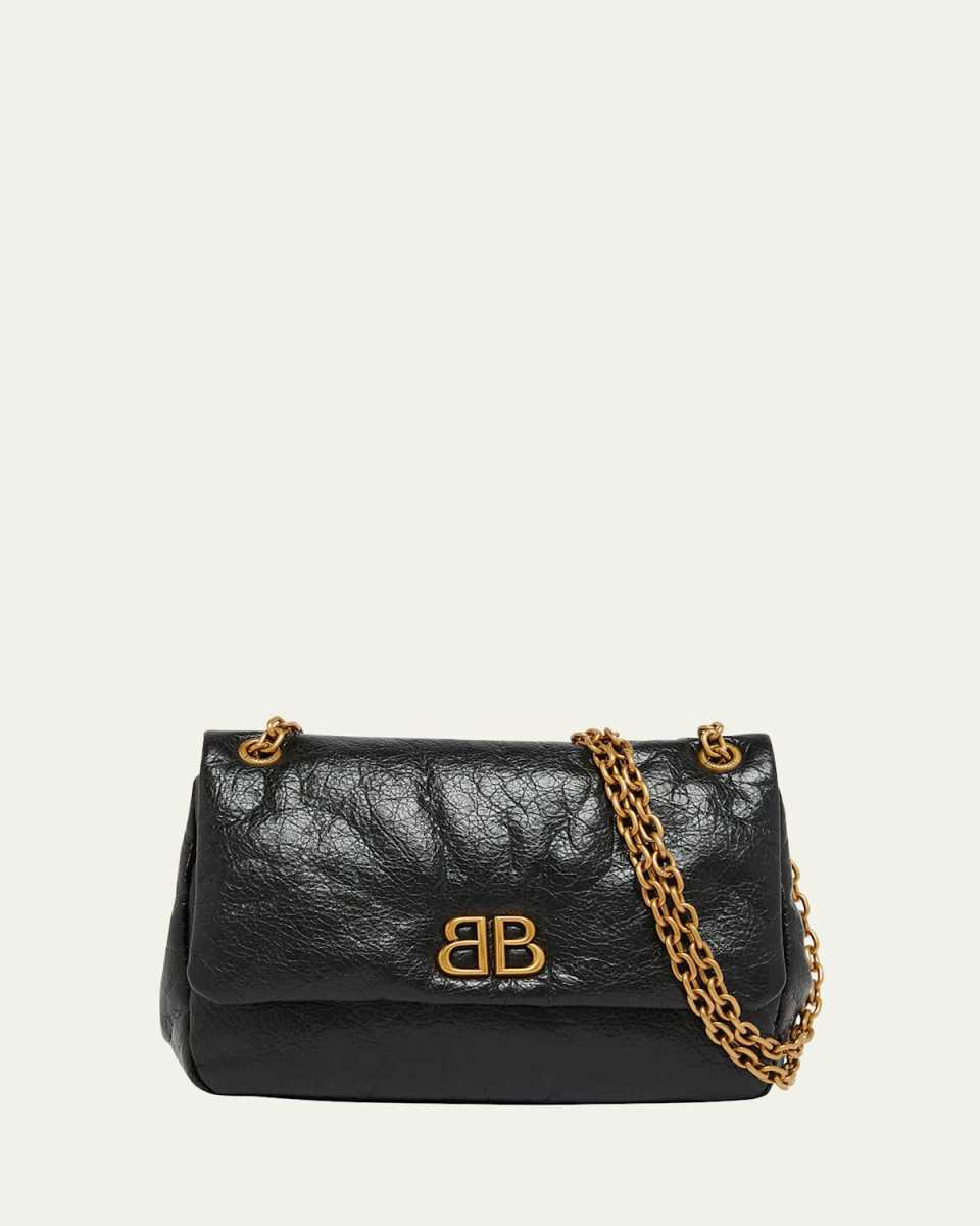 Monaco Mini Leather Chain Shoulder Bag