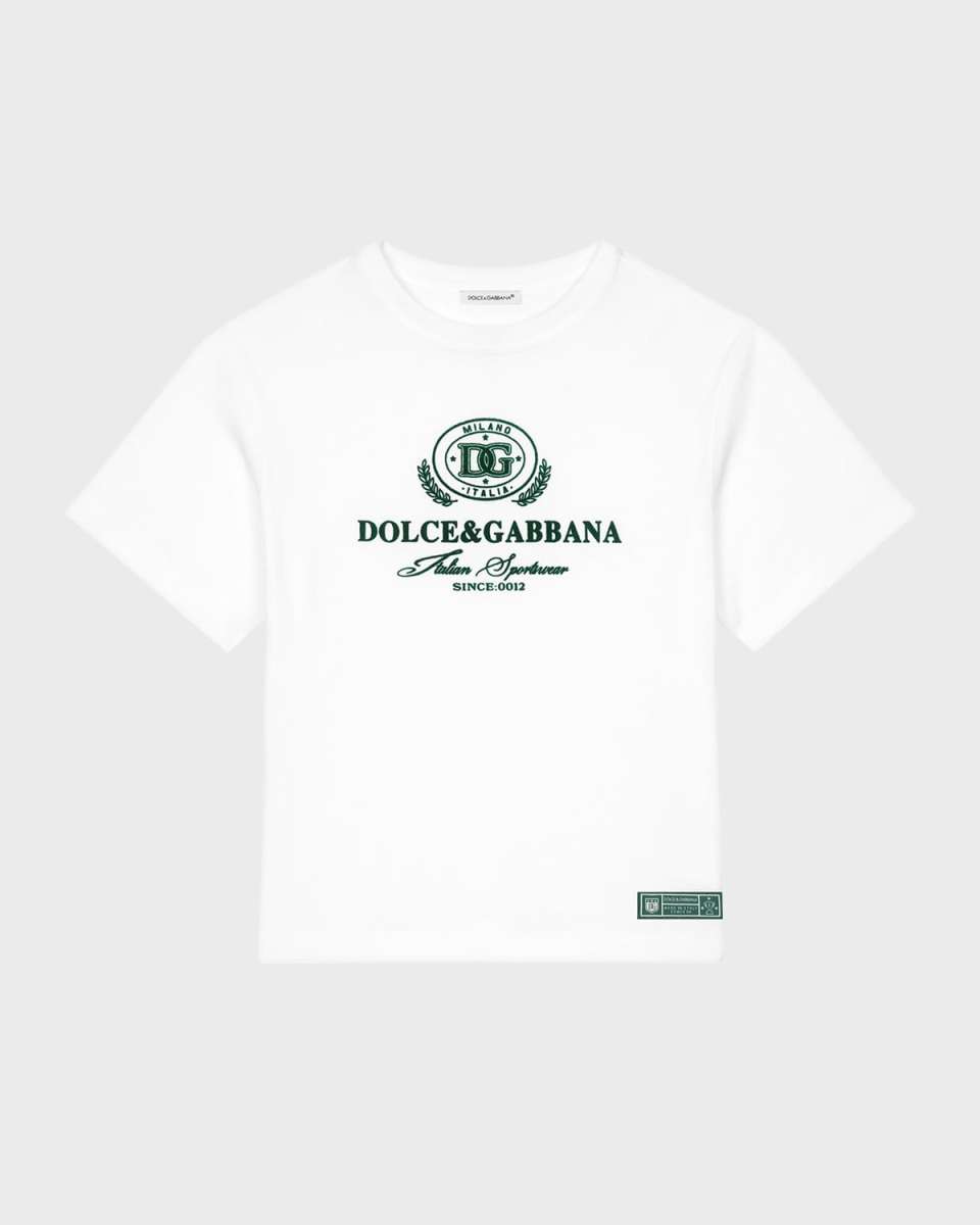 Boy's Oval Logo-Print T-Shirt, Size 8-14
