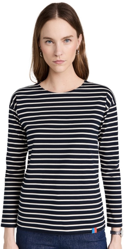 KULE Boyfriend Tee Navy/Cream