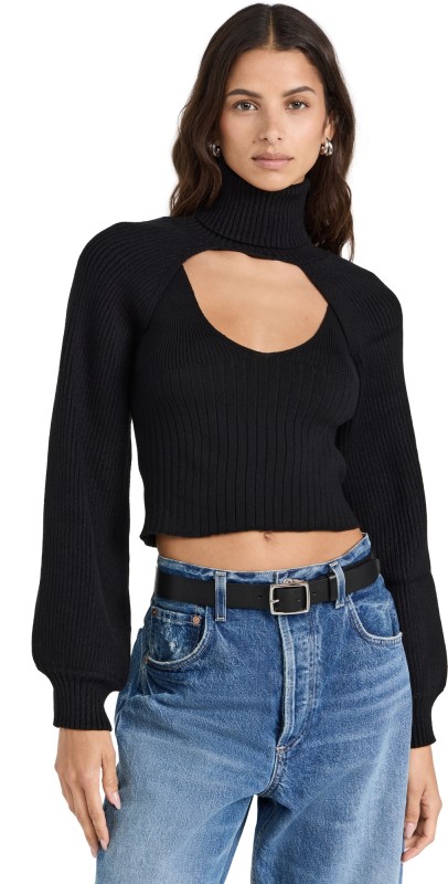 En Saison Amelia Knit Tank Black