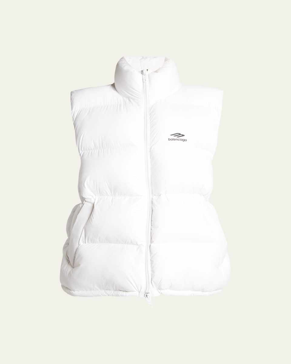 Logo-Print Puffer Vest