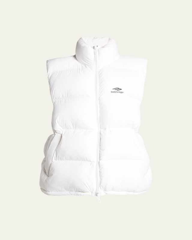 Logo-Print Puffer Vest