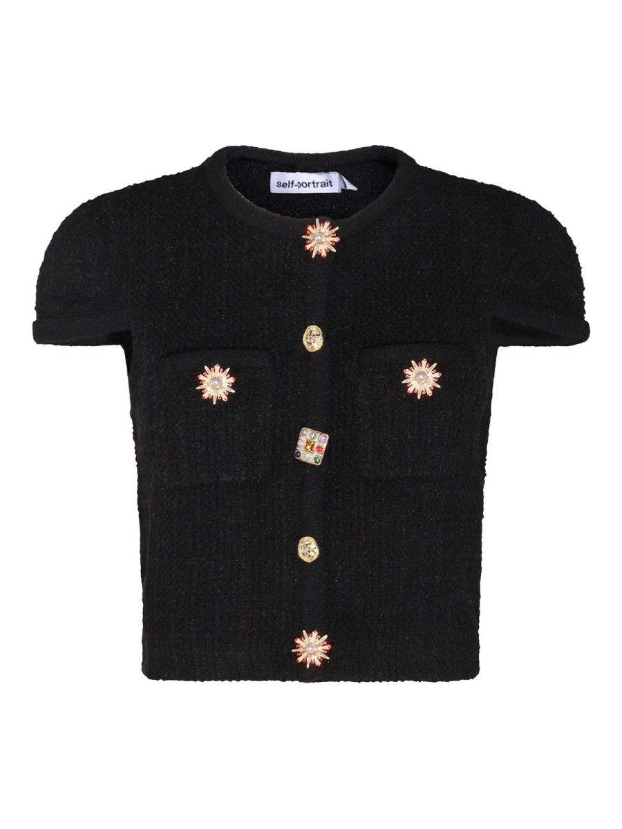 Self Portrait Cardigan - Noir