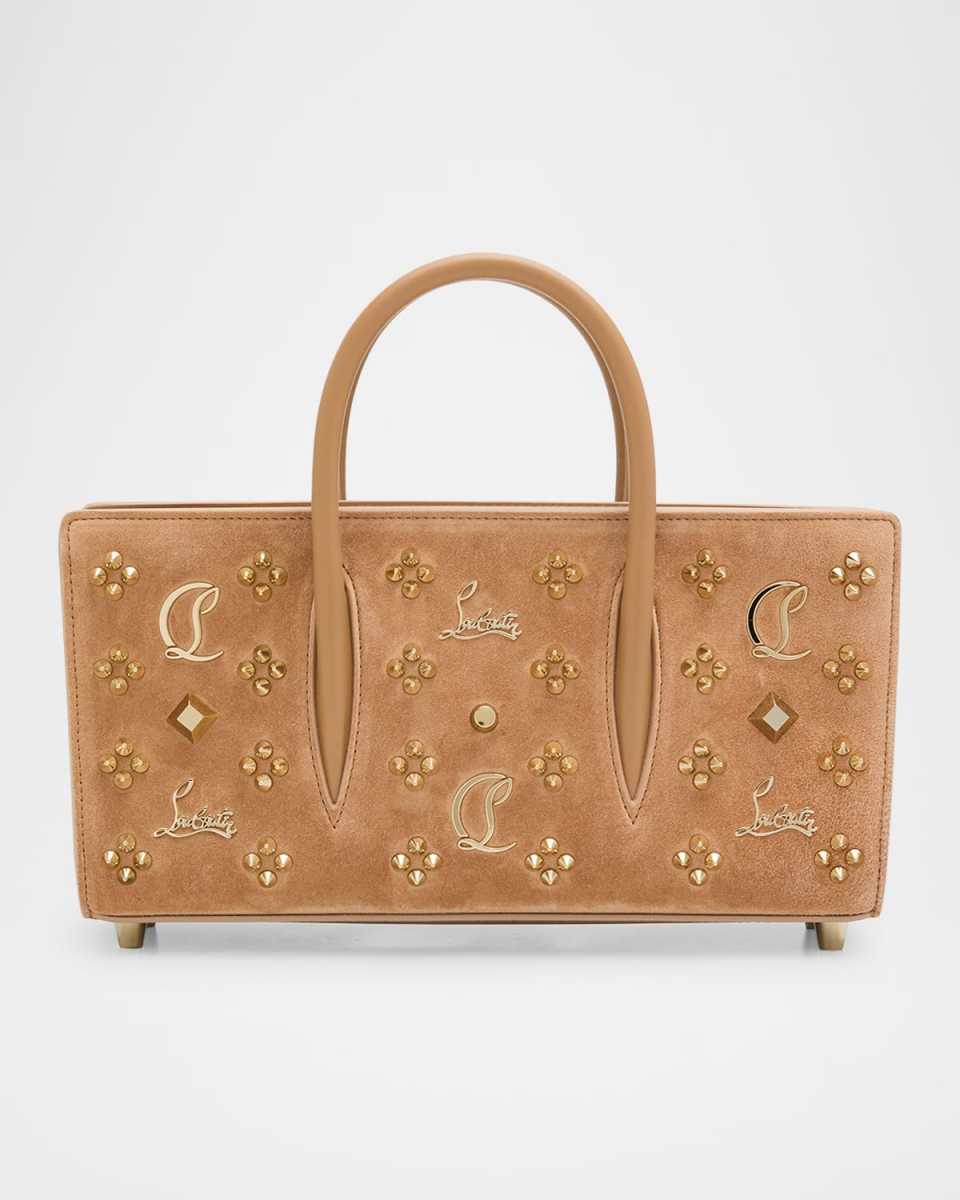 Paloma Loubinthesky Spike Suede Top-Handle Bag