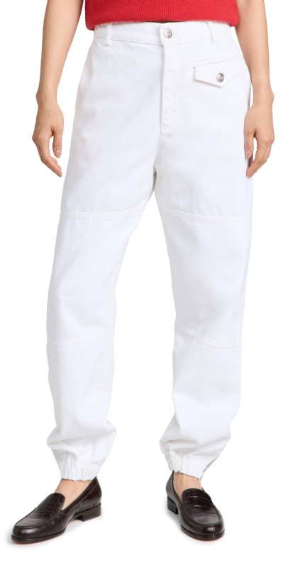 Wales Bonner Flight Trousers White