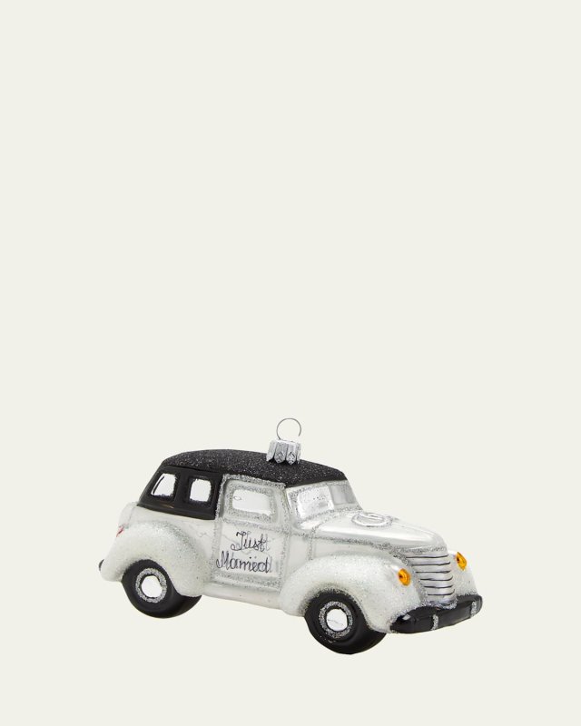Just Married Car Ornament