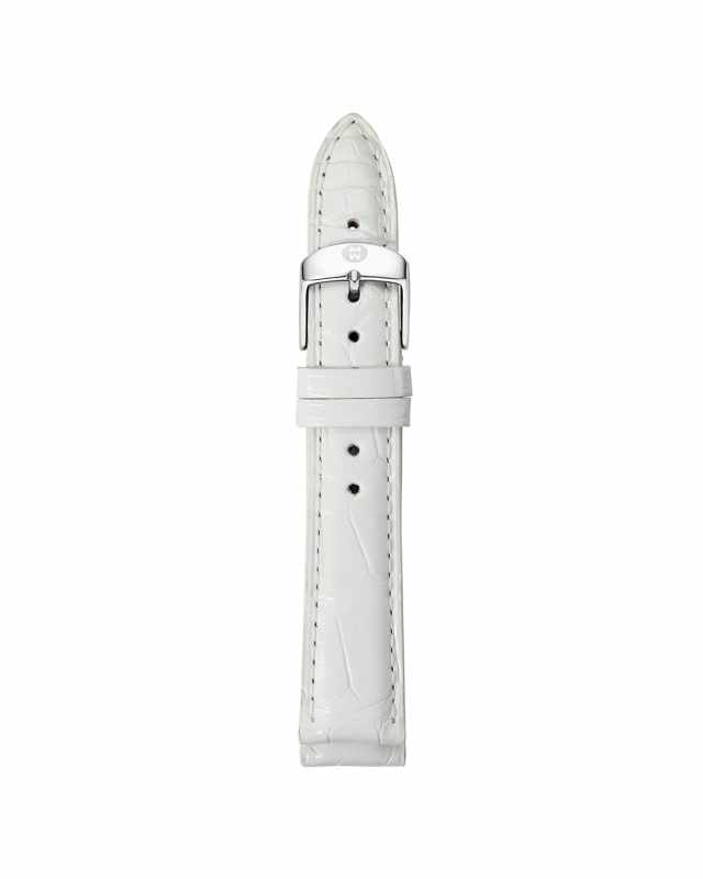 16mm Alligator Strap, White