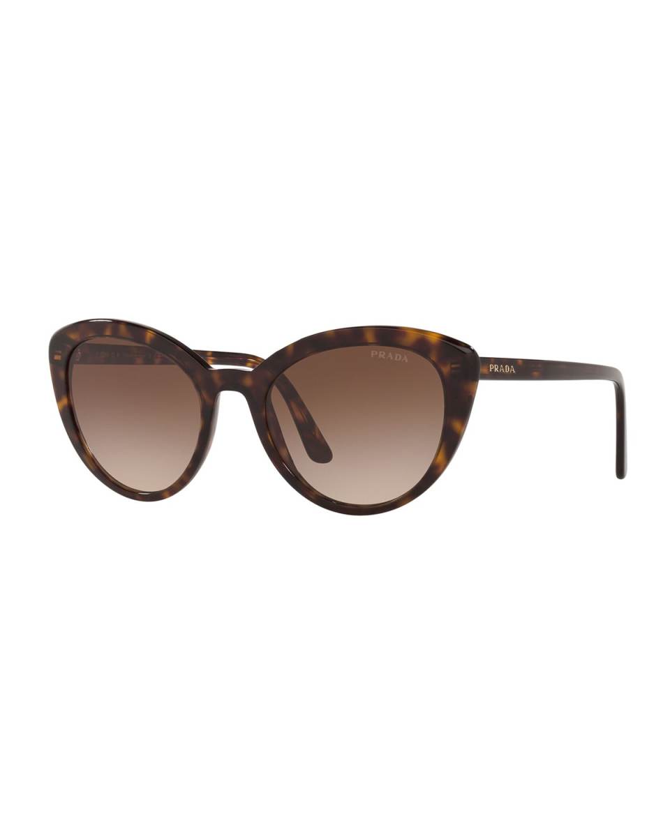 Semi-Transparent Acetate Cat-Eye Sunglasses