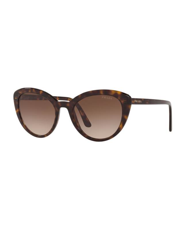 Semi-Transparent Acetate Cat-Eye Sunglasses