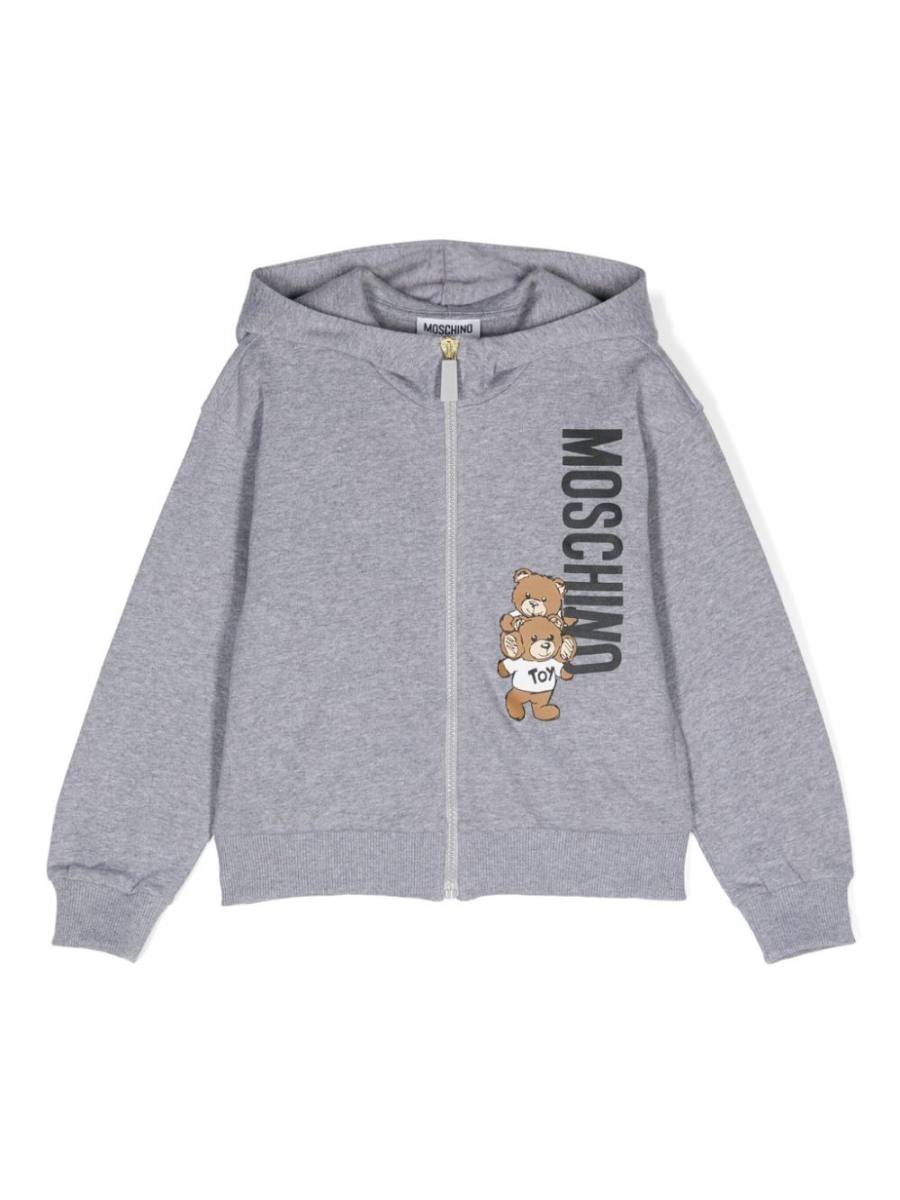 logo-print cotton hoodie