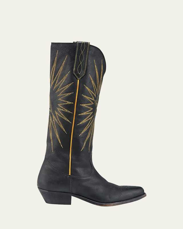 Wish Star Stitched Knee Boots