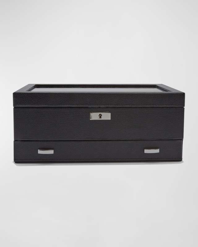 Roadster 10-Piece Watch Box with Drawer