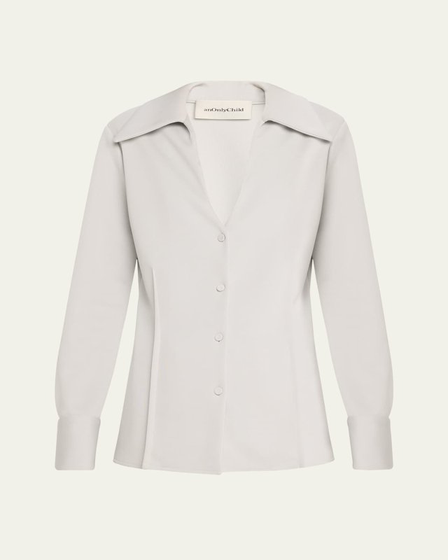 St Elizabeth Button Down Shirt, Silv