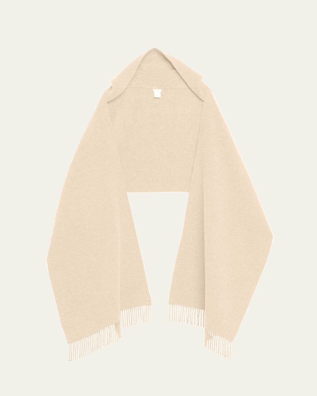 Cashmere Scarf With Hood
